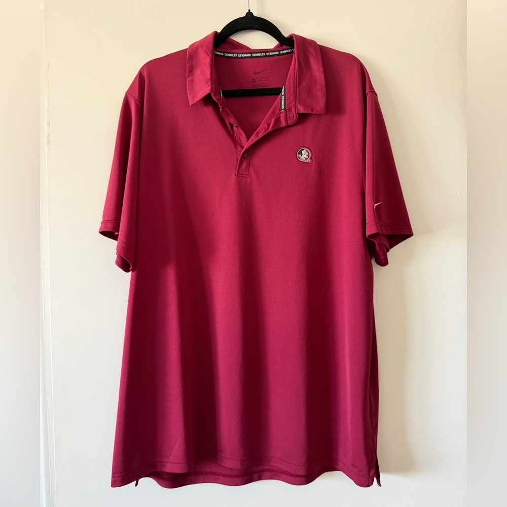 Nike Men's Polo Shirt in Garnet - Florida State Seminoles FSU